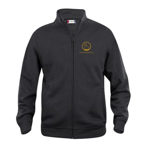 Cardigan med logo svart