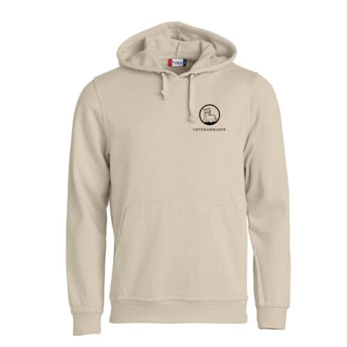 Hettegenser med logo beige