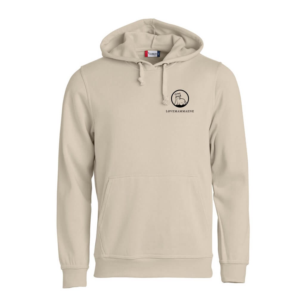 Hettegenser med logo beige
