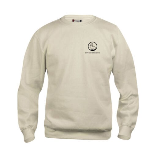 Collegegenser med logo beige