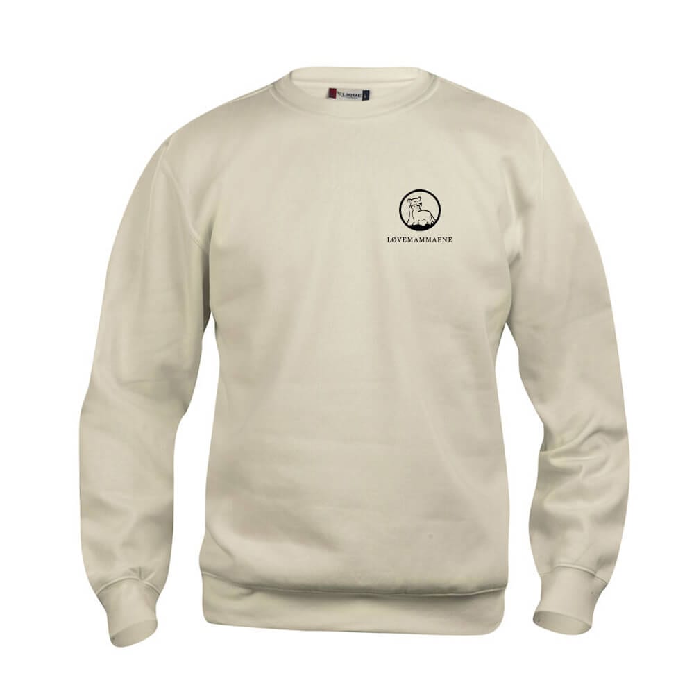 Collegegenser med logo beige