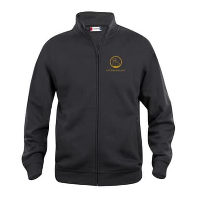 Cardigan med logo svart