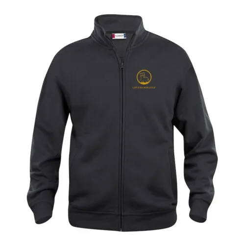 Cardigan med logo svart