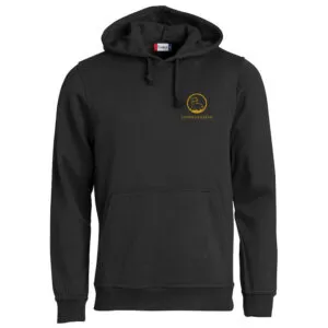 Hettegenser med logo svart