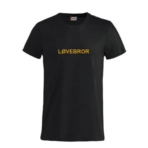 Basic T -shirt, tekst løvebror. voksen