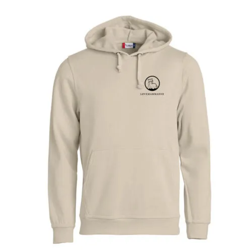 Hettegenser med logo beige