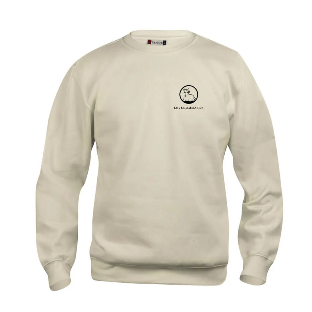 Collegegenser med logo beige