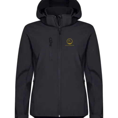 Softshelljakke med hette (dame)