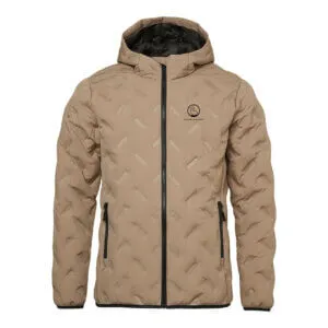 Vattert jakke med hette