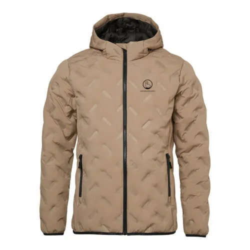 Vattert jakke med hette