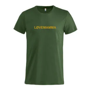 T-skjorte «løvemamma» grønn